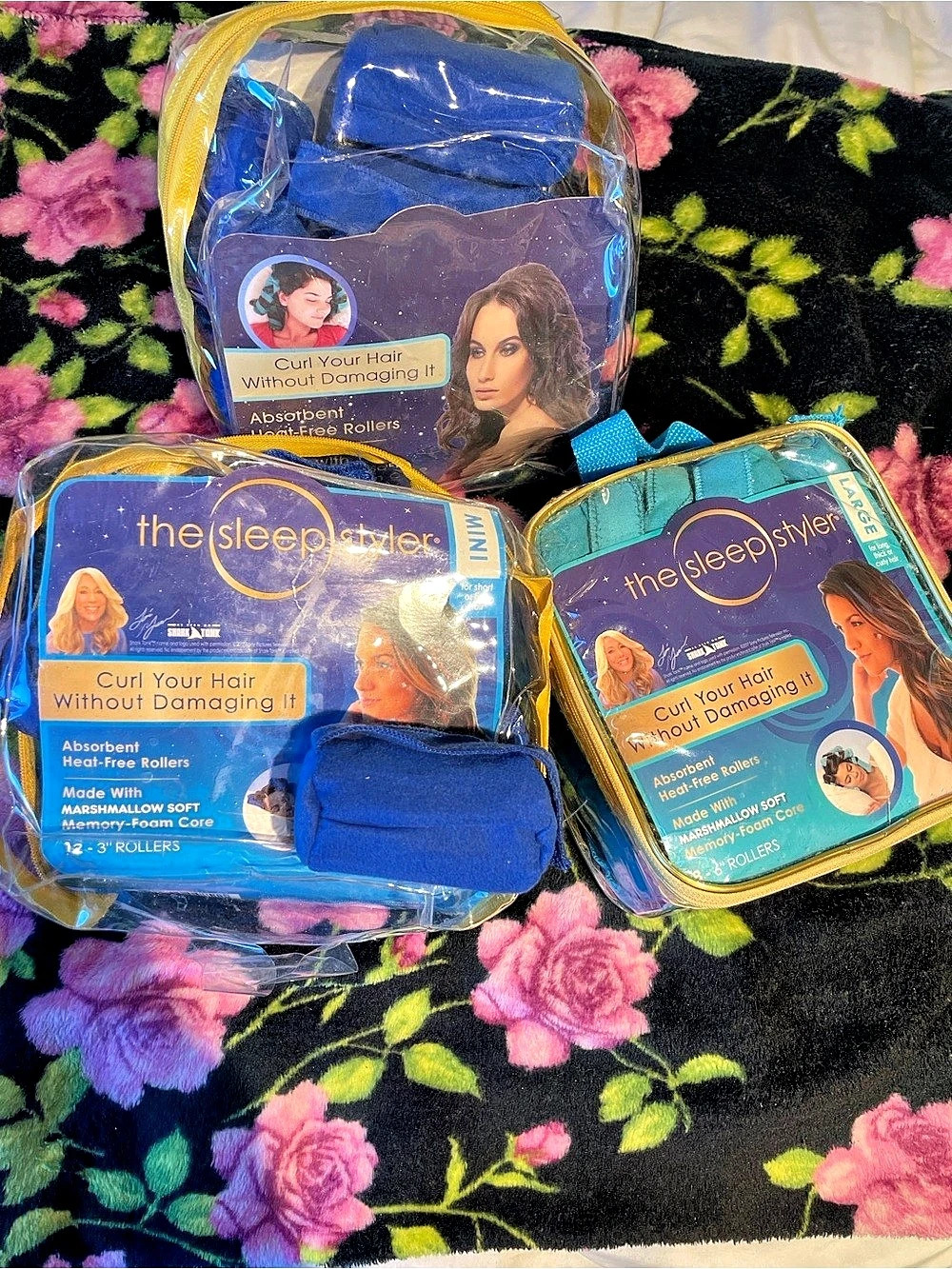 The Sleep Styler Heat-Free Hair Rollers 3 sets